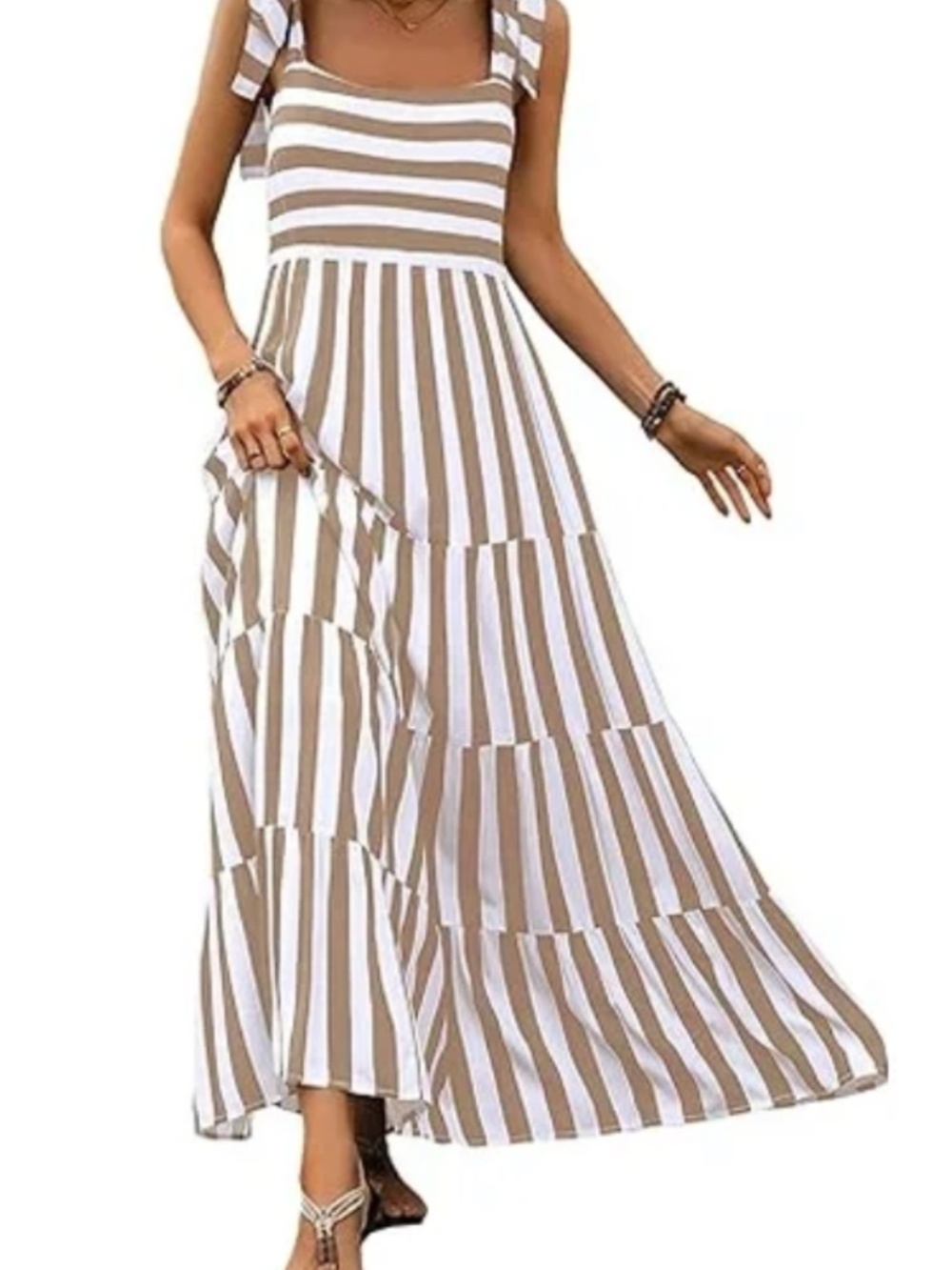 Womens Maxi Sleeveless Dress - Picture 5 of 6